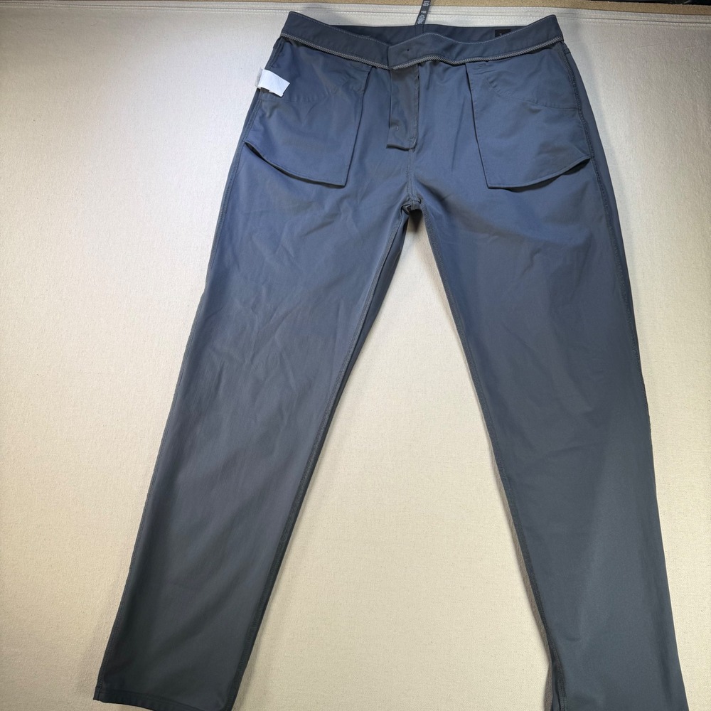 Vuori Mens 38 Meta Pant  Grey Technical Chino Performance Trousers Classic Nice - Picture 11 of 16